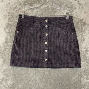 Arizona Women Classic 90s Y2K Schoolgirl Corduroy Button Front Mini Skirt 7
